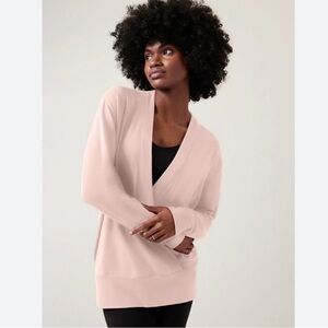 NWT Athleta Orchid Pink Purana Sweater Size Large